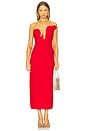 view 1 of 4 Rosalyn Midi Dress in Fire Red
