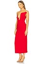 view 3 of 4 Rosalyn Midi Dress in Fire Red