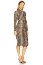 view 2 of 3 Aliyah Printed Midi Dress in Snake Skin