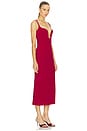 view 2 of 4 VESTIDO MIDI BROOKLYN in Burgundy