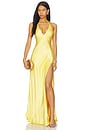 view 1 of 3 Yve Halter Dress in Tuscan Yellow