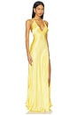 view 2 of 3 Yve Halter Dress in Tuscan Yellow