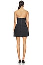 view 3 of 4 Karoline Textured Mini Dress in Black