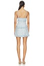 view 3 of 4 Elina Fringe Boucle Mini Dress in Blue Boucle