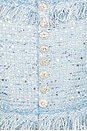 view 4 of 4 Elina Fringe Boucle Mini Dress in Blue Boucle