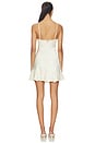 view 3 of 3 Alerie Lace Satin Mini Dress in Ivory