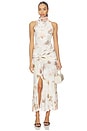 view 1 of 4 Leanna Mesh Midi Dress in Ivory Floral