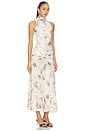 view 3 of 4 Leanna Mesh Midi Dress in Ivory Floral