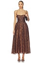 view 1 of 3 ROBE ESTIE in Brown Leopard
