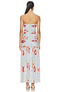 view 3 of 3 Solana Printed Mesh Maxi Dress in Baby Blue Floral