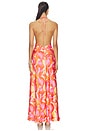 view 3 of 3 Yve Halter Maxi Dress in Hot Pink Floral