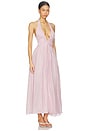 view 2 of 3 Dorota Halter Neck Midi Dress in Bliss Pink