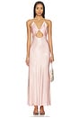 view 1 of 3 Isola Halter Neck Maxi Dress in Petal Pink