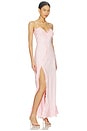 view 2 of 3 Alerie Lace Satin Maxi Dress in Petal Pink