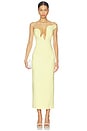 view 1 of 3 VESTIDO ROSALYN in Canary Yellow