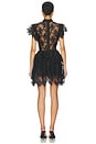 view 3 of 3 Tarryn Ruffle Lace Mini Dress in Black