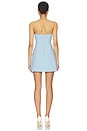 view 3 of 3 Karoline Hourglass Mini Dress in Soft Blue