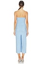 view 3 of 3 Julane Mesh Midi Dress in Soft Blue