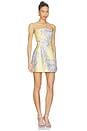 view 2 of 3 ROBE KAROLINE in Yellow Floral