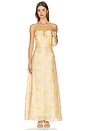 view 1 of 4 ROBE AMINA in Yellow Floral