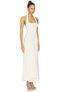 view 2 of 3 Emilia Tie Front Halter Dress in Ivory