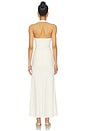 view 3 of 3 Emilia Tie Front Halter Dress in Ivory