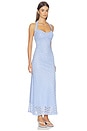 view 2 of 4 Mariko Halter Neck Midi Dress in Cornflower