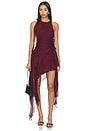 view 1 of 4 VESTIDO IVANA in Deep Plum
