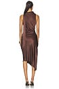 view 4 of 3 Valentine High Low Dress in Dark Choco