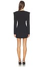 view 4 of 3 Olivia Structured Mini Dress in Black