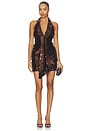 view 1 of 4 Avalee Sequin Mini Dress in Chocolate