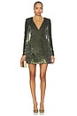 view 1 of 4 Eida Hourglass Mini Dress in Khaki