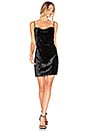 view 1 of 4 Velour Slip Dress in Black