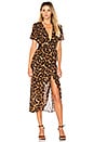 view 1 of 3 Leopard Wrap Dress in Black Leopard
