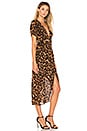 view 2 of 3 Leopard Wrap Dress in Black Leopard