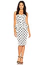 view 1 of 3 Suri Peplum Dress in White Spot