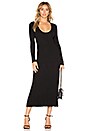 view 2 of 4 Low Back Rib Dress in Black