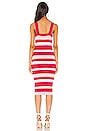 view 3 of 3 Multi Stripe Dress in Pink & Red Stripe