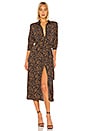 view 1 of 3 Leopard Shirt Dress in Navy Leopard