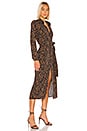 view 2 of 3 Leopard Shirt Dress in Navy Leopard