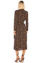 view 3 of 3 Leopard Shirt Dress in Navy Leopard