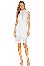 view 1 of 4 Lace Panel Dress in Blue Mist