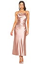 view 2 of 3 Estelle Drape Dress in Pink Rose