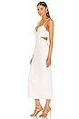 view 2 of 3 Cut Out Slit Midi Dress in Ivory
