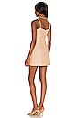 view 3 of 3 Anabelle Faux Leather Dress in Beige