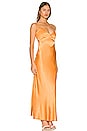view 2 of 3 Malinda Slip Dress in Tangerine