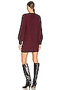 view 3 of 3 Bell Knit Dress in Burgundy