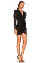 view 2 of 4 SPOT VELOUR 미니 원피스 in Black