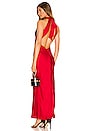 view 1 of 4 Amalfi Maxi Slip Dress in Fire Red