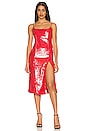 view 1 of 4 Beckett Sequin Dress in Lipstick Red